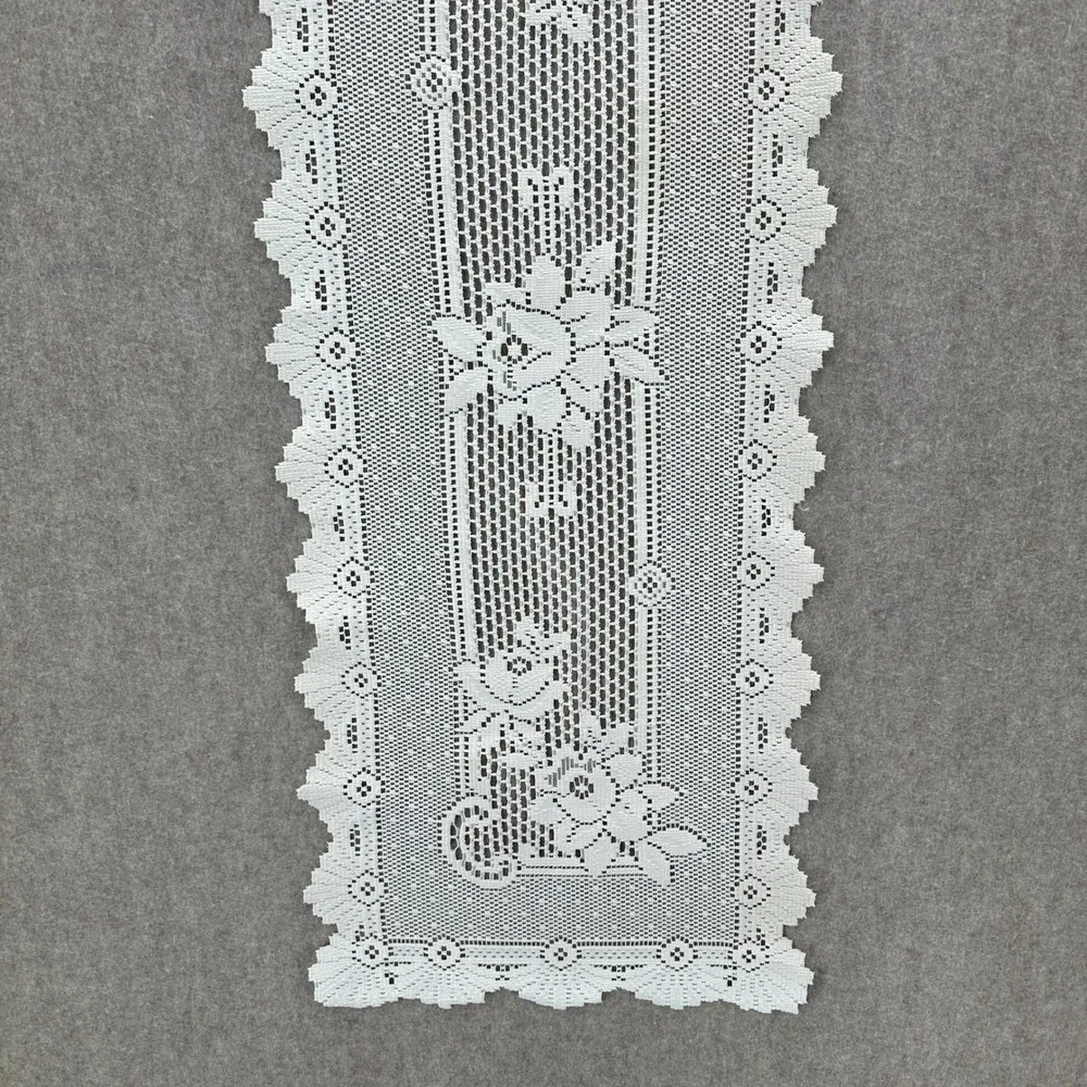 VTG Lace Table Runner Home Decor 40x15